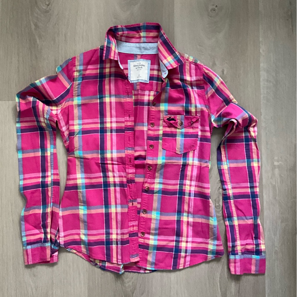Abercrombie&Fitch Plaid Button-down Shirt